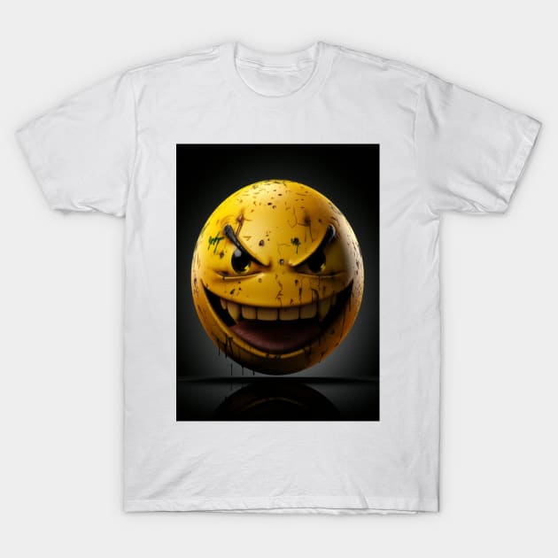 Crazy emoticon T-Shirt by TheMadSwede